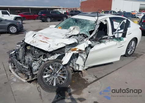 2019 Infiniti Q50 3.0T Luxe z USA, uszkodzony, nr VIN JN1EV7AP4KM540560